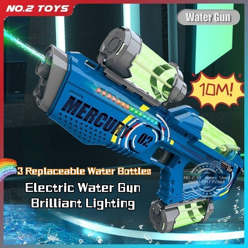Pistola de agua eléctrica tota - Party Games Quiz reseña y precio
