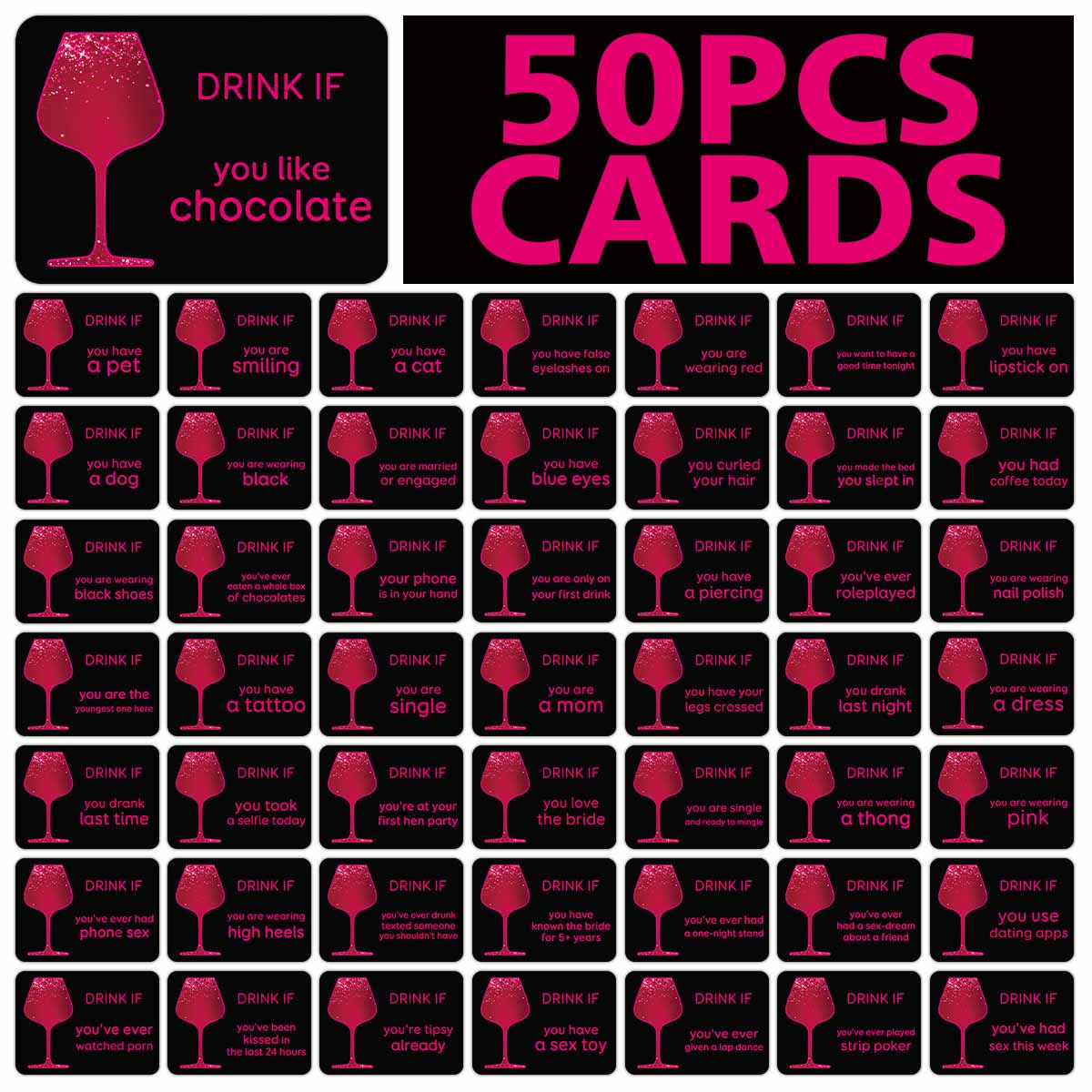 50 Tarjetas de Juego para Fies - Party Games Bachelorette reseña y precio